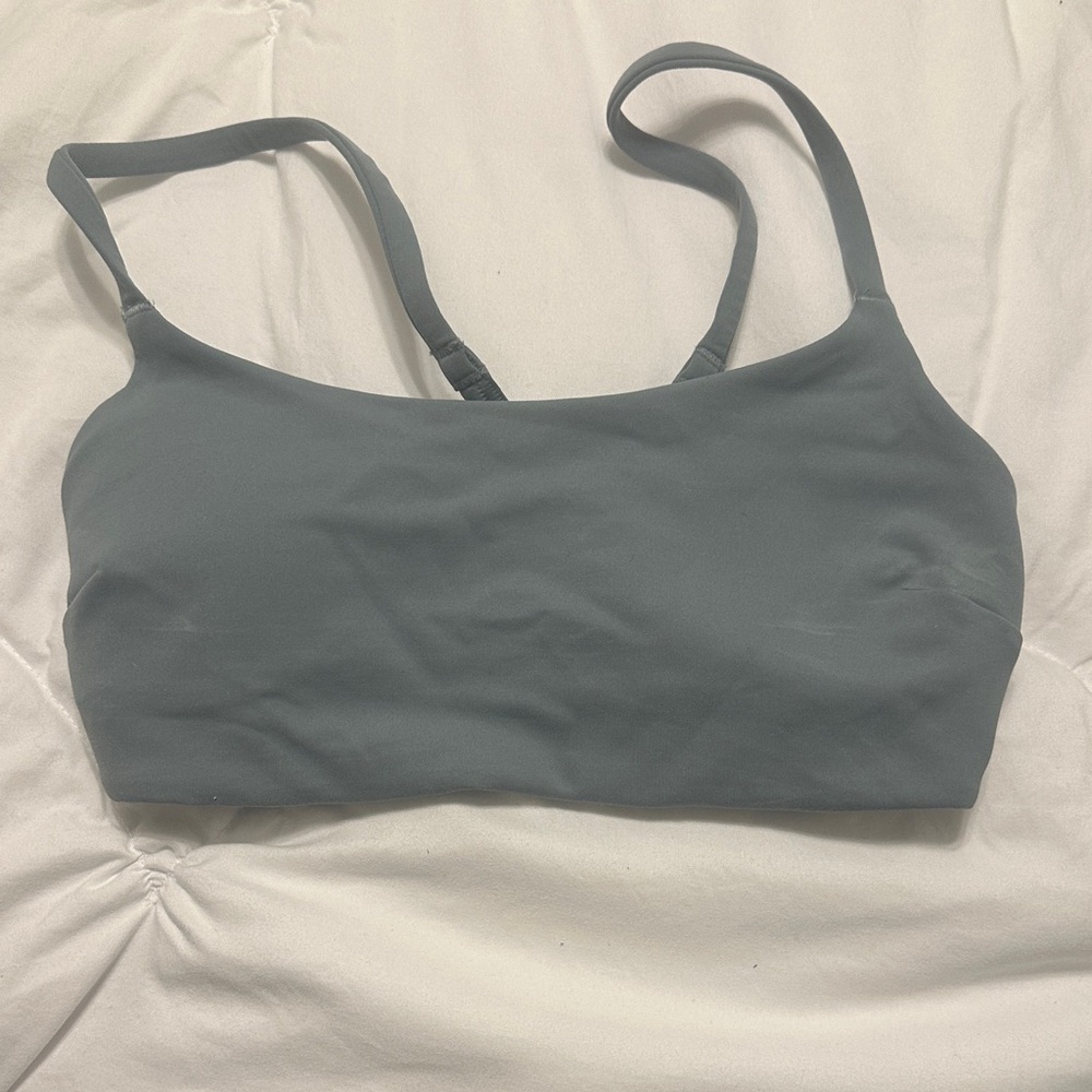 Lululemon Women's blue gray sports bra
